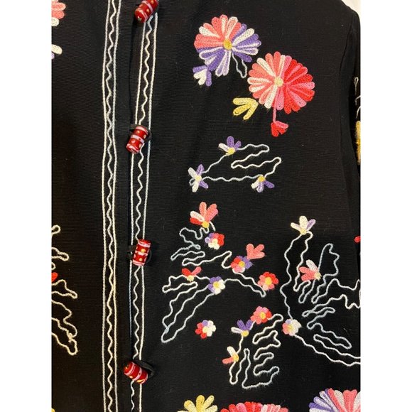 Drapers & Damons Embroidered Johnny Jacket PS Petite Small Was $250 - Picture 9 of 10